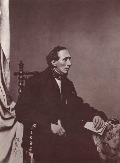 Hans Christian Andersen, autore danese, XIX secolo da Franz Hanfstaengl