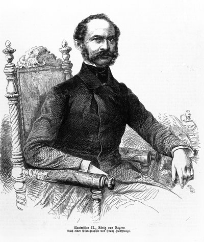 Massimiliano II (1811-64), Re di Baviera da Franz Hanfstaengl