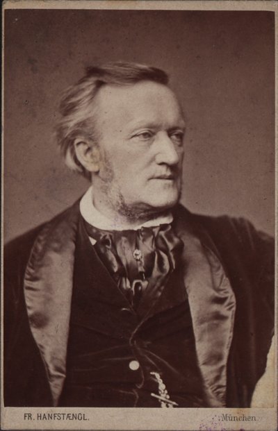 Ritratto del compositore Richard Wagner 1813-1883, prima del 1877 da Franz Hanfstaengl
