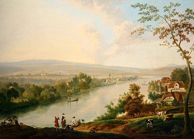 Paesaggio fluviale, c.1765-75 da Franz Hochecker