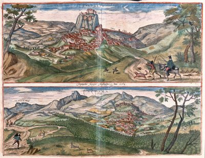 Ardales e Cartama, Spagna (incisione) da Franz Hogenberg