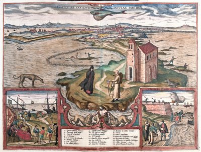 Baia di Cadice, Spagna da Franz Hogenberg