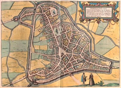 Bois le Duc, Paesi Bassi (incisione) da Franz Hogenberg
