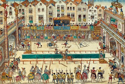 Enrico II di Francia mortalmente ferito, 30 giugno da Franz Hogenberg