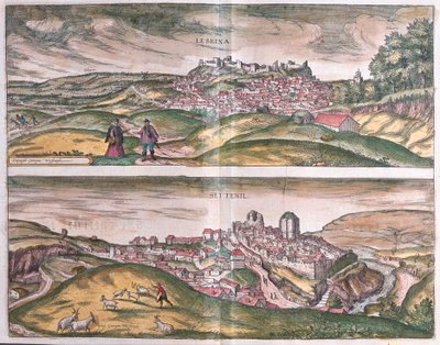 Lebrija e Setenil - Spagna (incisione) da Franz Hogenberg