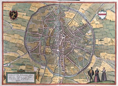 Lovanio, Belgio (incisione) da Franz Hogenberg