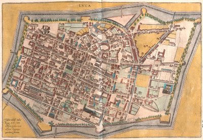 Lucca, Italia (incisione) da Franz Hogenberg