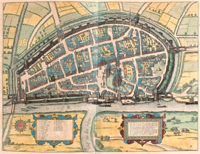 Neuss, Germania (incisione) da Franz Hogenberg