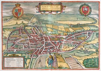 Norwich - Gran Bretagna (incisione) da Franz Hogenberg