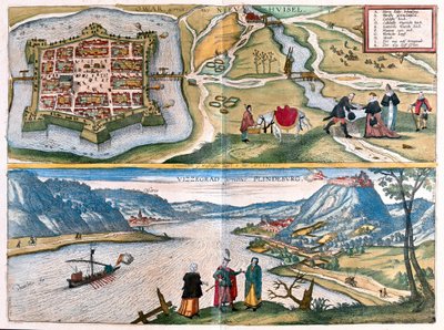 Nove Zamky, Slovacchia e Visegrad, Ungheria da Franz Hogenberg