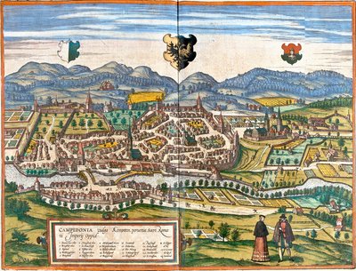 Piano di Kempten (Campidonia), Germania da Franz Hogenberg