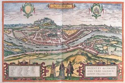 Salisburgo, Austria (incisione) da Franz Hogenberg