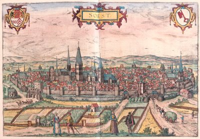 Soest, Germania (incisione) da Franz Hogenberg