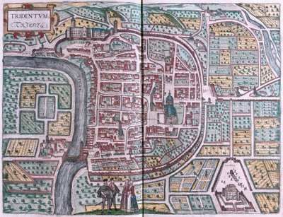 Trento, Italia (incisione) da Franz Hogenberg