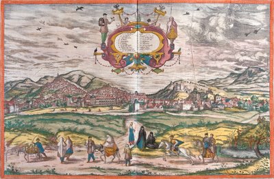Veduta di Granada, Spagna da Franz Hogenberg