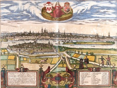 Vista di Maastricht, Paesi Bassi da Franz Hogenberg