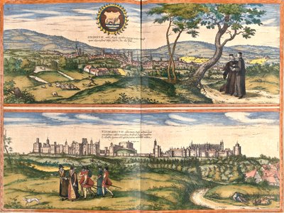 Vedute di Oxford (Oxonium) e Windsor (Vindesorium), Inghilterra da Franz Hogenberg