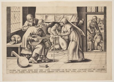 Mastro John Blockhead (il costruttore di liuti) da Franz Huys