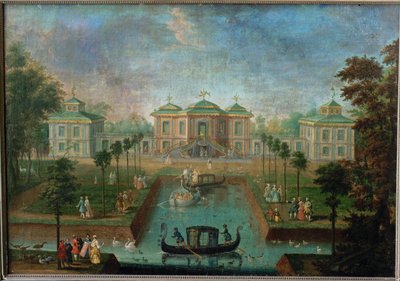 Vita di corte nel parco del Palazzo di Augustusburg intorno alla Casa dell