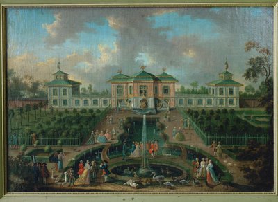 Vita di corte nel parco del Palazzo di Augustusburg intorno alla Casa dell