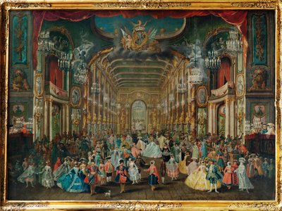 Ballo in maschera nel Teatro della Residenza di Bonn ... da Franz Jakob Rousseau