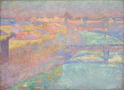 Rive del Danubio in estate da Franz Jaschke