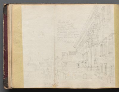 Veduta architettonica romana da Franz Johann Heinrich Nadorp