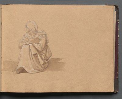 Figura femminile seduta da Franz Johann Heinrich Nadorp
