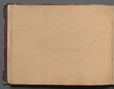 Schizzo di una barca da Franz Johann Heinrich Nadorp