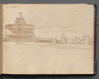 Album con Vedute di Roma e Dintorni, Studi di Paesaggio, pagina 23a: Castel Sant