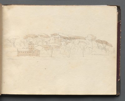 Veduta panoramica romana da Franz Johann Heinrich Nadorp