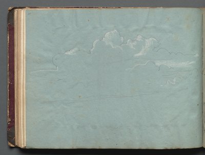 Album con vedute di Roma e dintorni, studi di paesaggi, pagina 36b: Studio di nuvole da Franz Johann Heinrich Nadorp