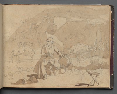 Figura in un paesaggio da Franz Johann Heinrich Nadorp