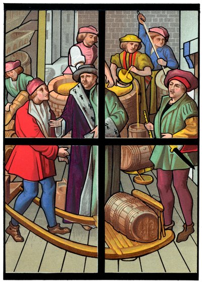 Una birreria, 15° secolo 1849 da Franz Kellerhoven