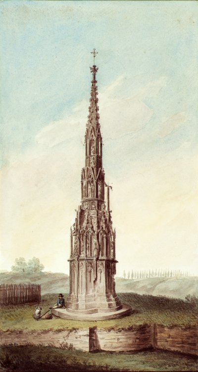 La colonna commemorativa presso Wiener Neustadt da Franz Kletzinsky