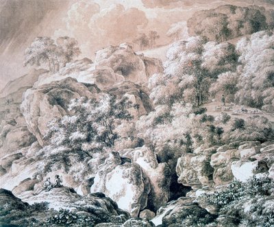 Paesaggio forestale, 1799 da Franz Kobell