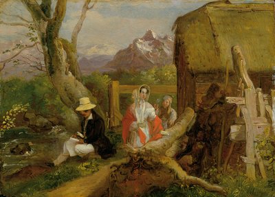 Il pittore e passeggiatore nel paesaggio ("Idillio") da Franz Krammer