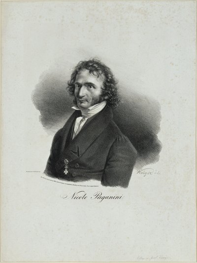 Niccolò Paganini da Franz Krüger
