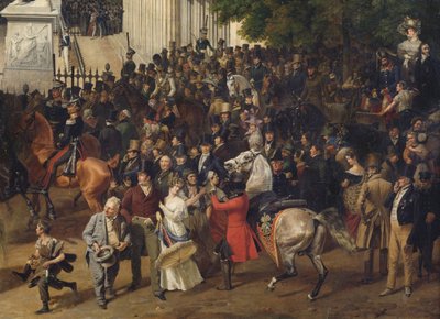 Parata sulla Opernplatz a Berlino (dettaglio) da Franz Krüger