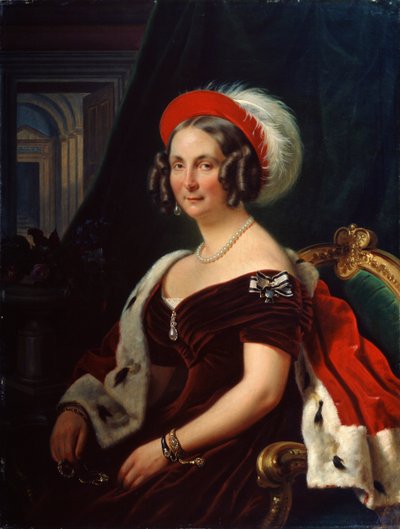 Ritratto della regina Federica di Hannover, 1778-1841, XIX secolo da Franz Krüger
