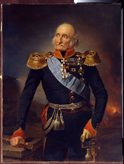 Ritratto del maresciallo conte Louis Adolphe Pierre zu Sayn Wittgenstein da Franz Krüger