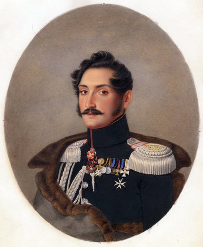 Ritratto del principe Alexey Fyodorovich Orlov da Franz Krüger