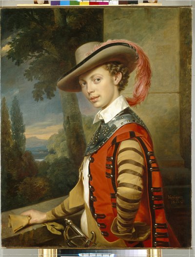 Ritratto del principe Nikolai Saltykov in costume da Franz Krüger