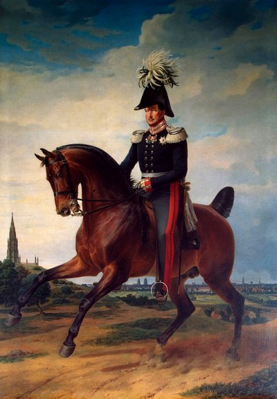 Ritratto equestre di Federico Guglielmo III di Prussia da Franz Kruguer