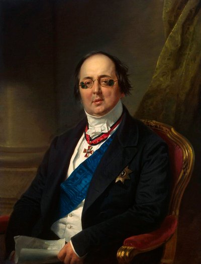 Ritratto del conte Alexander Kushelev-Bezborodko, 1851-1852 da Franz Kruguer