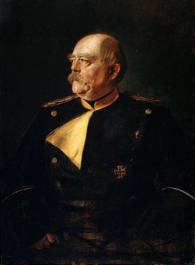 Ritratto del cancelliere Otto von Bismarck in uniforme da Franz von Lenbach