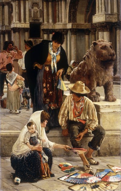 Il venditore di ventagli, 1882 da Franz Leo Ruben