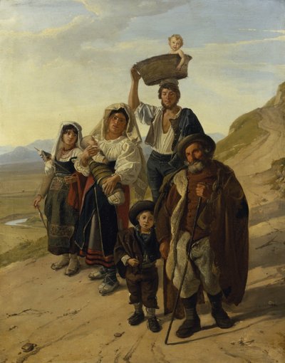 Contadini italiani ad Albano da Franz Ludwig Catel