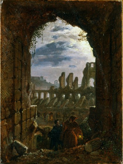 Il Colosseo al chiaro di luna, c.1826-30 da Franz Ludwig Catel