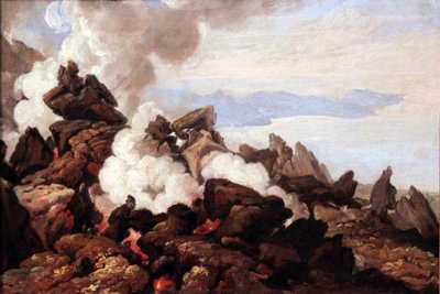 Il cratere del Vesuvio da Franz Ludwig Catel